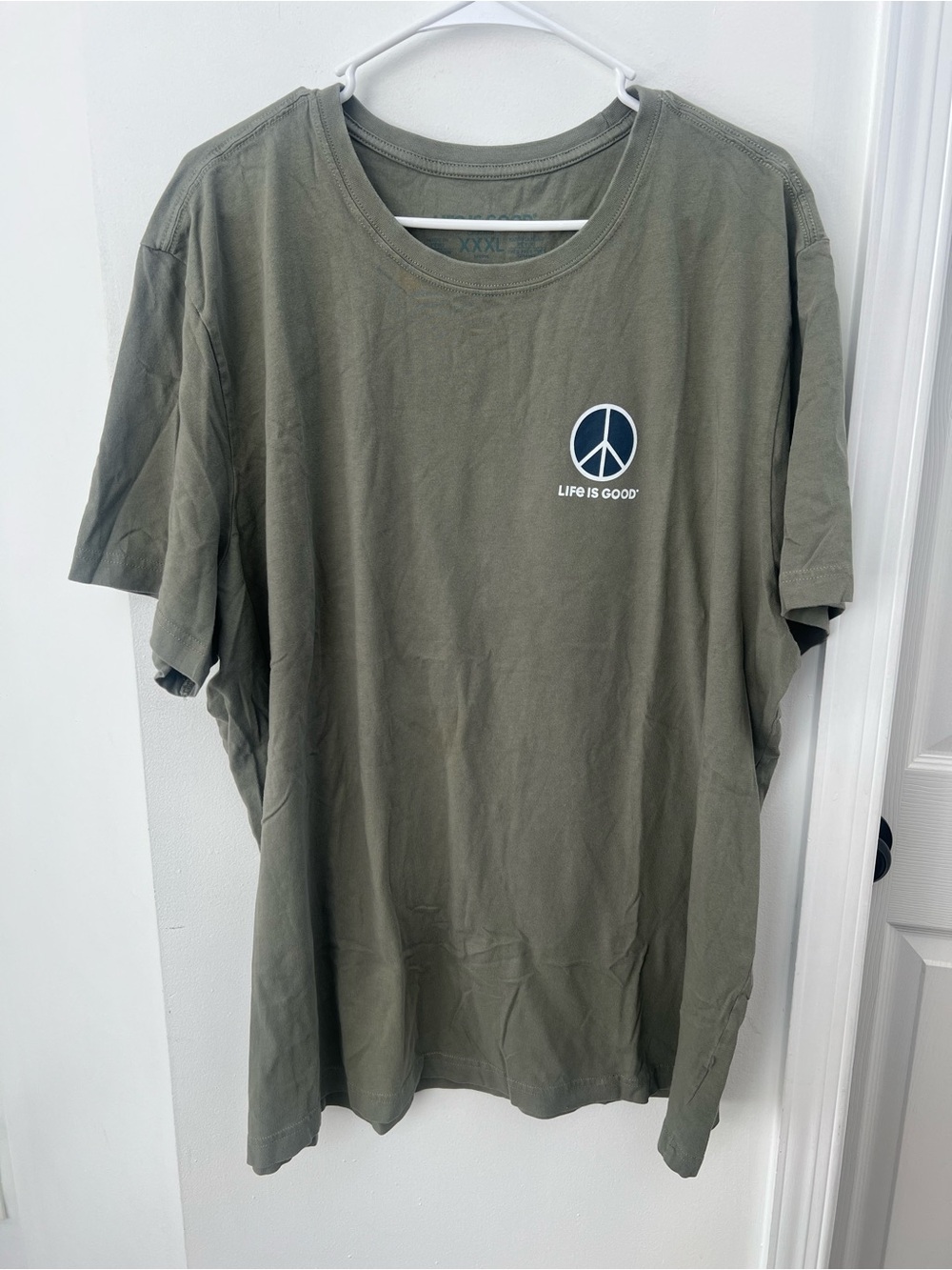 Life Is Good Men’s Crusher Tee Peace Sign/ Music Size XXXL